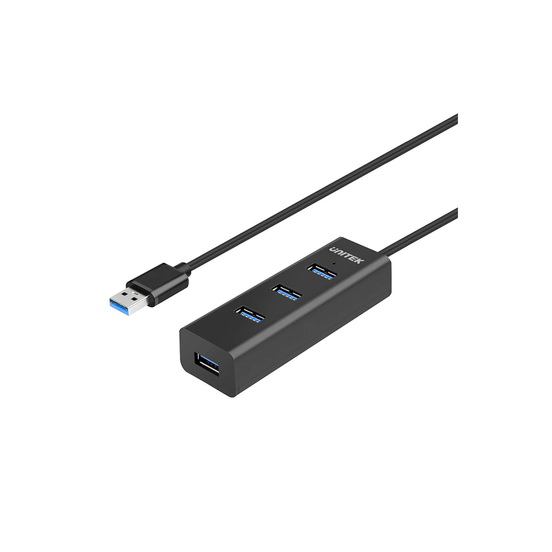 موزع USB 3.0 من Unitek Y-3089V مزود بأربعة منافذ موزع USB 3.0 من Unitek Y-3089V مزود بأربعة منافذ